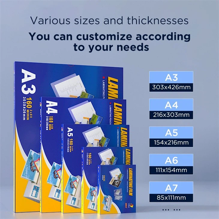 cutomized lamanating pouch film